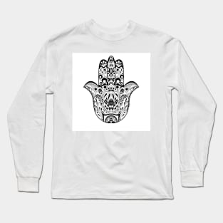 mandala mantra in buddha hand ecopop Long Sleeve T-Shirt